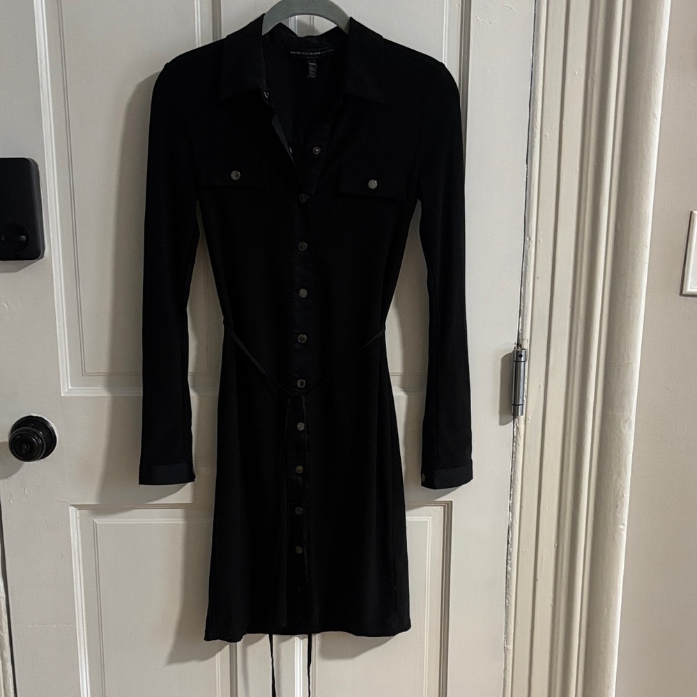 White House Black Market Black Fitted Dress